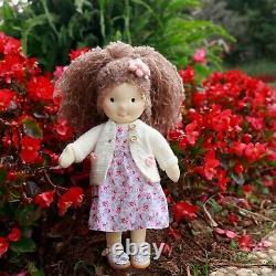 BlissfulPixie Handmade Waldorf 12 Doll Cotton Stuffed Baby Doll Gifts for Girl
