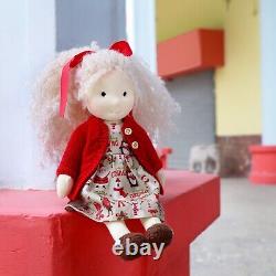 BlissfulPixie Handmade Waldorf Doll Rag Dolls Plush Girls Easter Toys-Gabriella