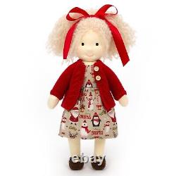BlissfulPixie Handmade Waldorf Doll Rag Dolls Plush Girls Easter Toys-Gabriella