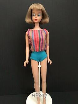 Blonde Vintage Barlie Long Hair American Girl-swimsuit