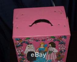 Box of Old Antique Barbie Dolls and Clothing. 1960s Bend Leg Mattel Trunk Francie
