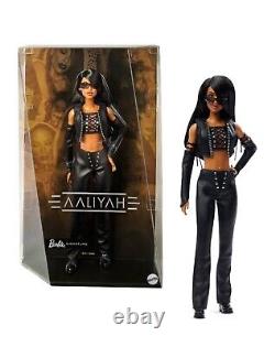 Brand New Barbie Aaliyah Signature Music Series Doll Black Faux Leather In Hand