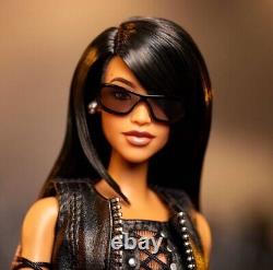 Brand New Barbie Aaliyah Signature Music Series Doll Black Faux Leather In Hand