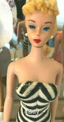 Breathtaking Vintage #4 Blonde Barbie Ponytail NM and STUNNING