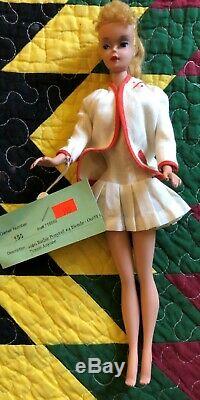 Breathtaking Vintage #4 Long Blond Ponytail Barbie Tennis Anyone Dressed Doll