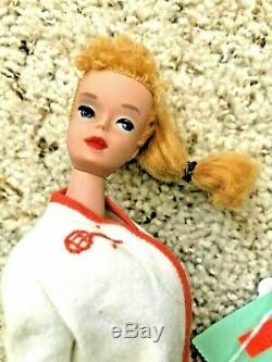 Breathtaking Vintage #4 Long Blond Ponytail Barbie Tennis Anyone Dressed Doll