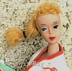 Breathtaking Vintage #4 Long Blond Ponytail Barbie Tennis Anyone Dressed Doll