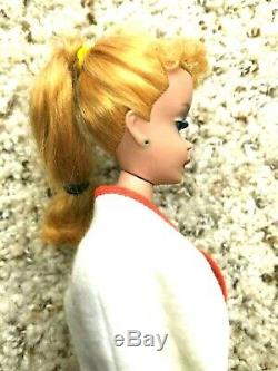 Breathtaking Vintage #4 Long Blond Ponytail Barbie Tennis Anyone Dressed Doll