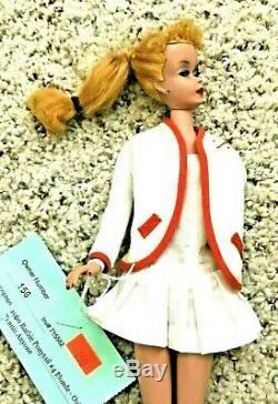 Breathtaking Vintage #4 Long Blond Ponytail Barbie Tennis Anyone Dressed Doll