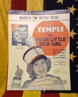 C1935 Shirley Temple Collection Ideal Doll Paper Doll Collection Sheet Music