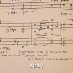 C1935 Shirley Temple Collection Ideal Doll Paper Doll Collection Sheet Music