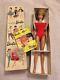 C1962 #850 Mattel Barbie Bubble Cut Blonde In Red Original Box & Stand