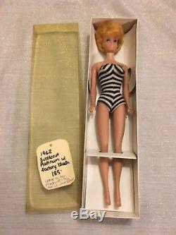 C1962 #850 Mattel Barbie Bubble Cut White Ginger Straight Leg in Black & White