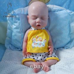 COSDOLL 14.9 Full Body Silicone Boy Doll with Drink-Wet System Reborn Baby Doll