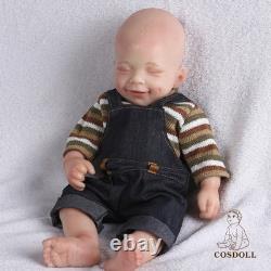 COSDOLL 15Full Body Silicone Doll Reborn Baby Doll Smiley Newborn Baby BOY Doll