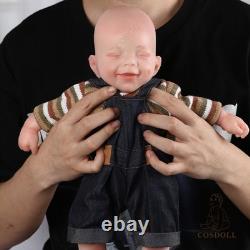 COSDOLL 15Full Body Silicone Doll Reborn Baby Doll Smiley Newborn Baby BOY Doll
