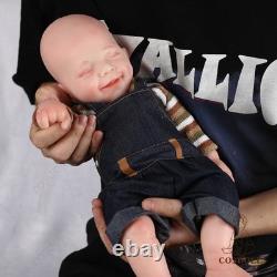 COSDOLL 15Full Body Silicone Doll Reborn Baby Doll Smiley Newborn Baby BOY Doll