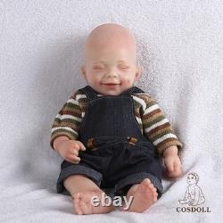 COSDOLL 15Full Body Silicone Doll Reborn Baby Doll Smiley Newborn Baby BOY Doll