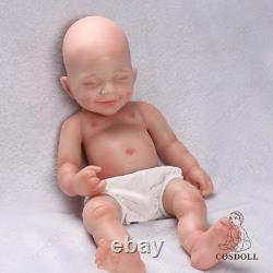 COSDOLL 15Full Body Silicone Doll Reborn Baby Doll Smiley Newborn Baby BOY Doll