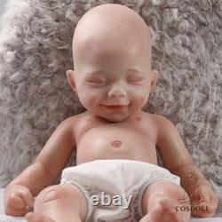 COSDOLL 15Full Body Silicone Doll Reborn Baby Doll Smiley Newborn Baby BOY Doll