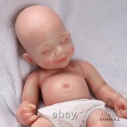 COSDOLL 15Full Body Silicone Doll Reborn Baby Doll Smiley Newborn Baby BOY Doll
