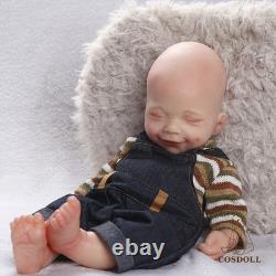 COSDOLL 15Full Body Silicone Doll Reborn Baby Doll Smiley Newborn Baby BOY Doll