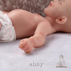COSDOLL 15Full Body Silicone Doll Reborn Baby Doll Smiley Newborn Baby BOY Doll