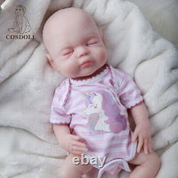 COSDOLL 15.5''Reborn Baby Doll Newborn Girl Full Body Silicone(From head to toe)
