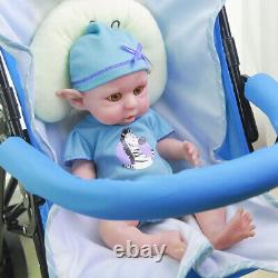 COSDOLL 16.5 Soft Full Platinum Silicone Elf Baby Doll Newborn Reborn Baby Doll