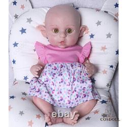 COSDOLL 16 Open Eyes Elf Dolls Handmade Full Platinum Silicone Reborn Baby Doll