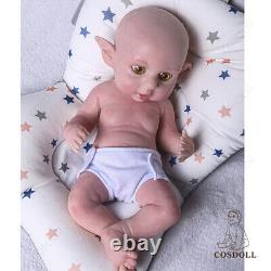 COSDOLL 16 Open Eyes Elf Dolls Handmade Full Platinum Silicone Reborn Baby Doll