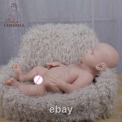 COSDOLL 16''Silicone Reborn Baby Girl Eyes Closed Sleeping Lifelike SiliconeDoll