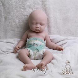 COSDOLL 17 3400g Handmade SleepingBaby Newborn Lifelike Silicone Reborn DollToy