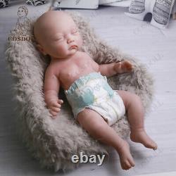 COSDOLL 17.7 Reborn Baby Dolls Pretty Girl Platinum Full Silicone Baby Dolls US