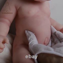 COSDOLL 17.7 in Reborn Baby Doll Pretty Girl Full Soft Silicone Baby Doll 3.45KG