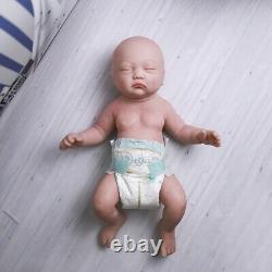 COSDOLL 17'' Full Silicone Reborn Doll Lifelike Sleeping Baby Boy Toy Gift 3400g