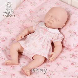 COSDOLL 17 in Reborn Baby Dolls Platinum Silicone Baby Girl Doll Unpainted Dolls