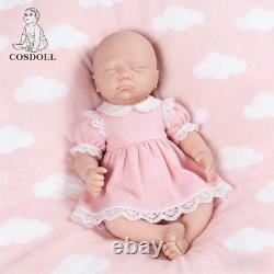 COSDOLL 17 in Reborn Baby Dolls Platinum Silicone Baby Girl Doll Unpainted Dolls