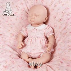 COSDOLL 17 in Reborn Baby Dolls Platinum Silicone Baby Girl Doll Unpainted Dolls