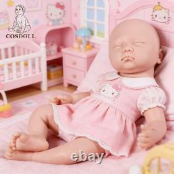 COSDOLL 17 in Reborn Baby Dolls Platinum Silicone Baby Girl Doll Unpainted Dolls