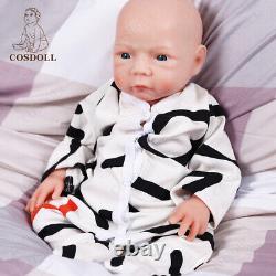 COSDOLL 18.5Reborn Baby Dolls Full Silicone Baby Boy Doll with Drink-Wet system