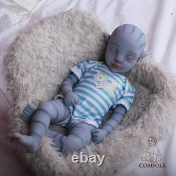 COSDOLL 18.5 Avatar Reborn Baby Full Body Platinum Silicone Baby Girl Dolls USA