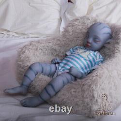 COSDOLL 18.5 Avatar Reborn Baby Full Body Platinum Silicone Baby Girl Dolls USA