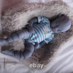 COSDOLL 18.5 Avatar Reborn Baby Full Body Platinum Silicone Baby Girl Dolls USA