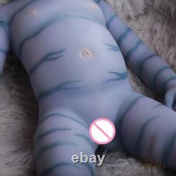 COSDOLL 18.5 Avatar Reborn Baby Full Body Platinum Silicone Baby Girl Dolls USA