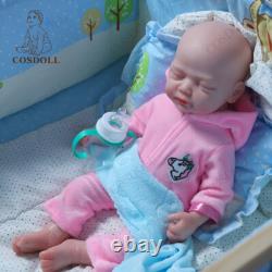COSDOLL 18.5 Drink-Wet Girl Doll 6.13LB Soft Silicone Newborn Reborn Baby Dolls