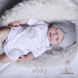 COSDOLL 18.5 Full Body Platinum Silicone Reborn Girl Doll Lifelike Cute Newborn