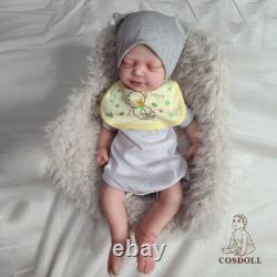 COSDOLL 18.5 Full Body Platinum Silicone Reborn Girl Doll Lifelike Cute Newborn