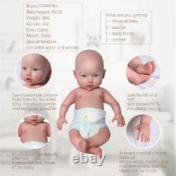 COSDOLL 18.5 Full Body Silicone Baby Doll Reborn Baby Dolls WithDrink-Wet System