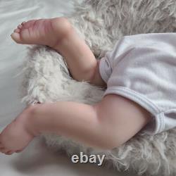 COSDOLL 18.5'' Full Body Soft Silicone Reborn Baby GIRL Real Doll Sleeping Baby